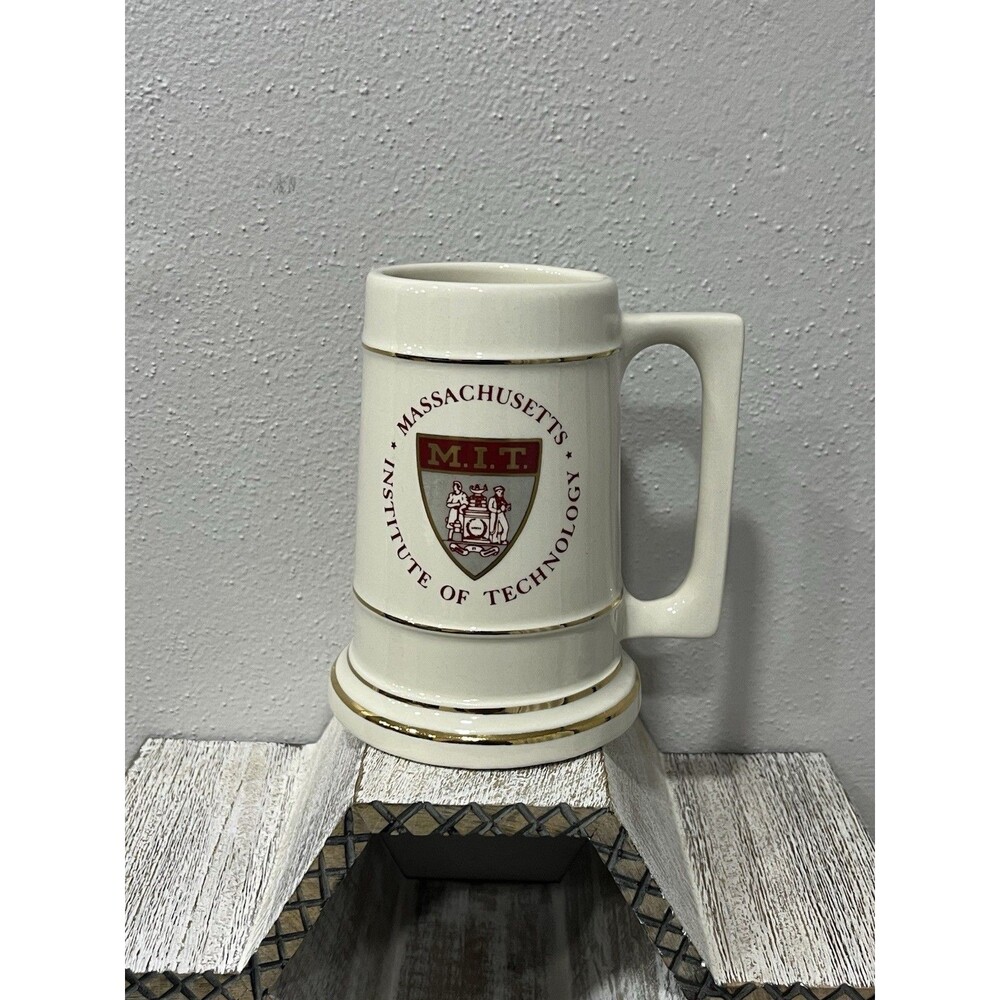 Vintage MIT Massachusetts Institute of Technology Beer Stein Tankard Mug